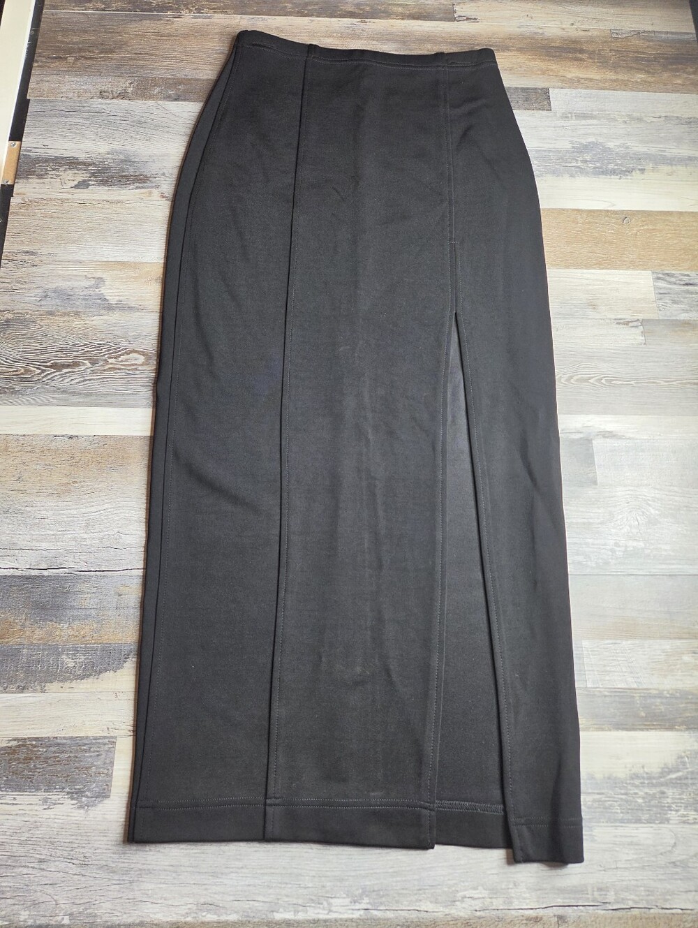 Tadashi (Shoji) Vintage Long Black Skirt Medium Made In USA